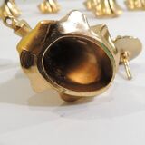 Set of 6 vintage 1970s brass figurine candle holders – Golden cherubs