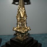 Rare pair of 19th century bronze candlesticks
