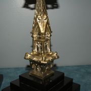 Rare pair of 19th century bronze candlesticks