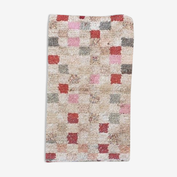 Moroccan rug moroccan checkered rug, vintage checkered rug, check style rug, Beni ourain rug, Azilal