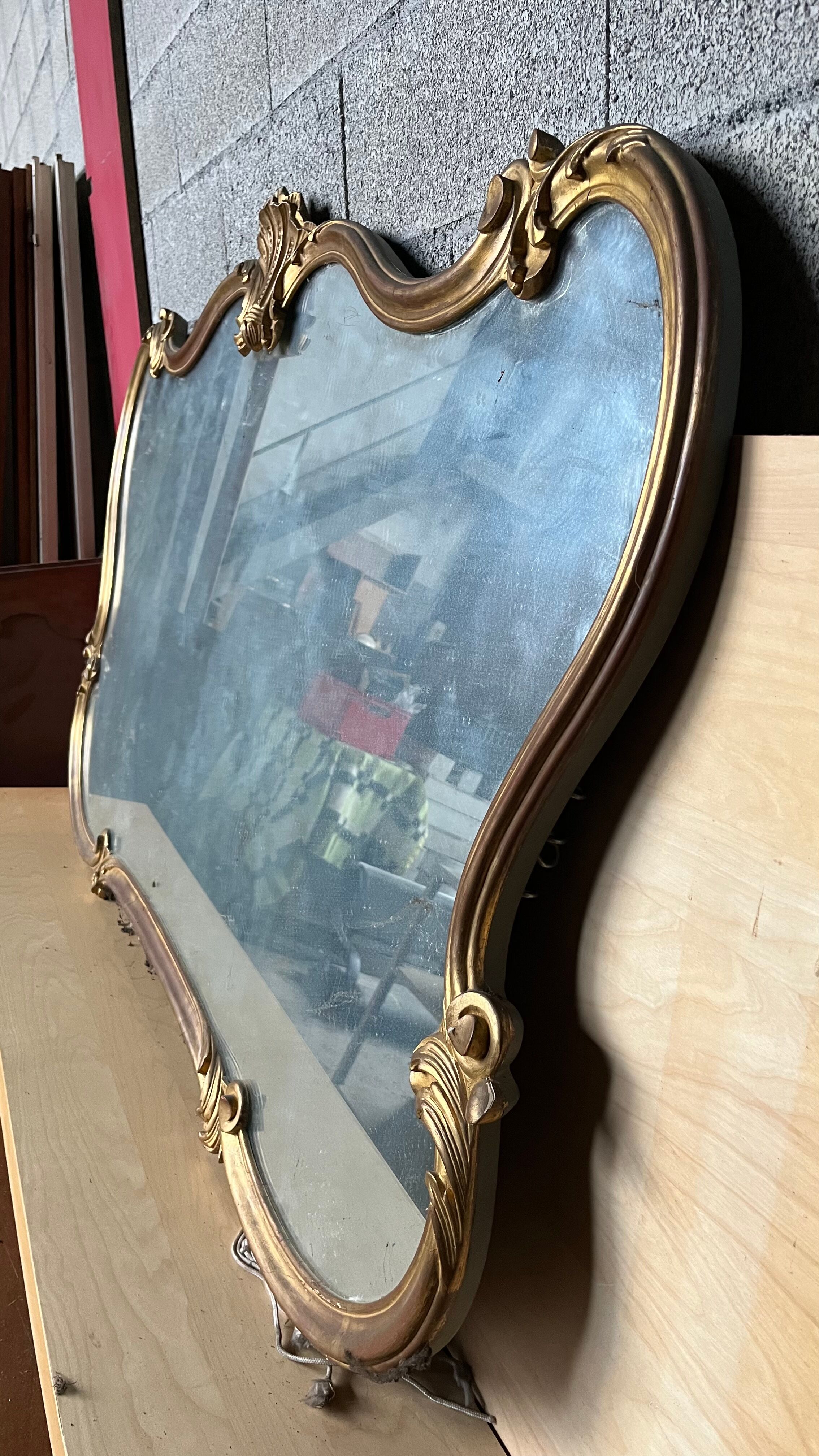 Baroque mirror Louis XV style 170x94x4 cm