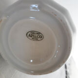 Apilco white porcelain pitcher, fire porcelain