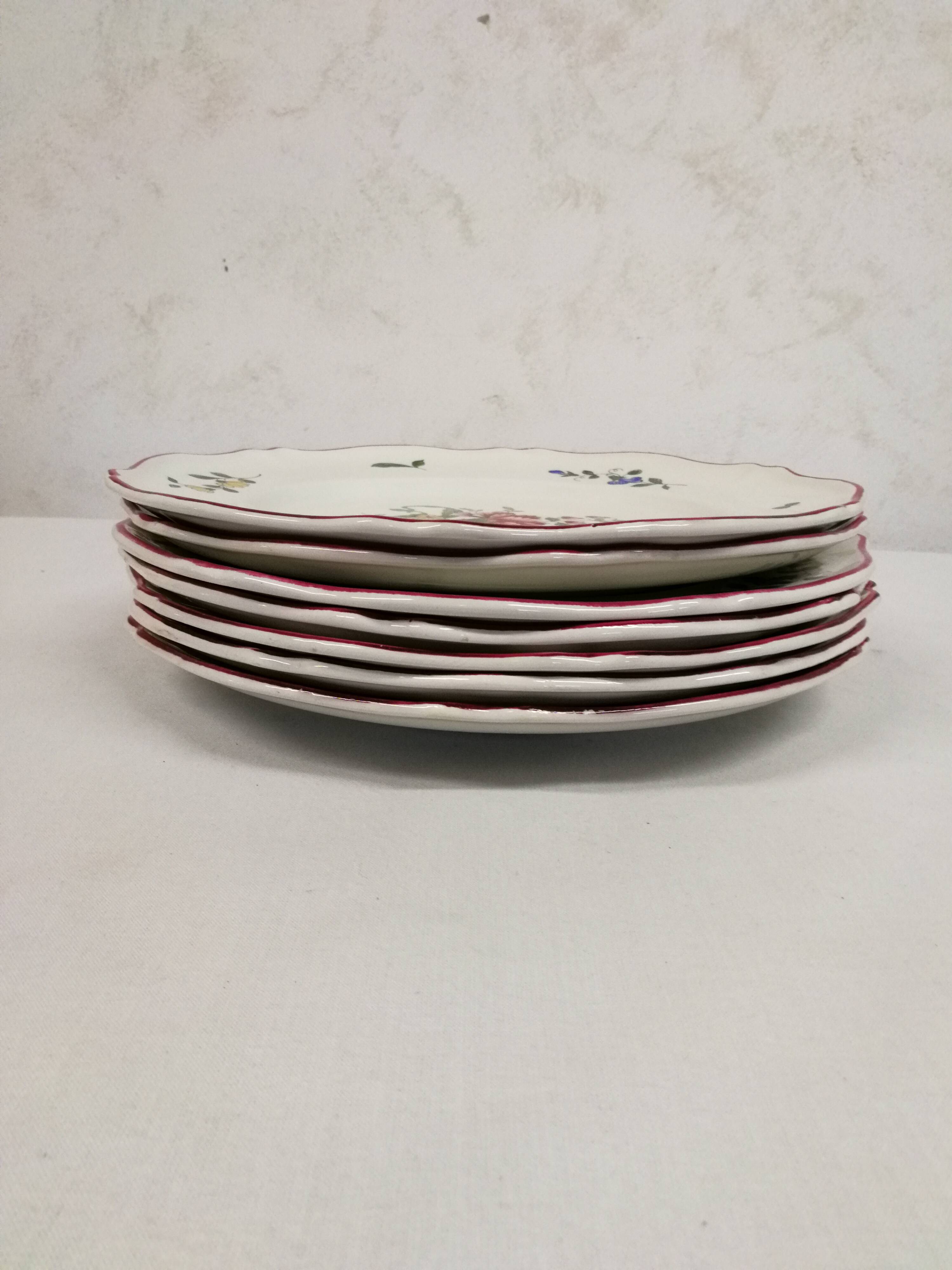 Old Saint Amand Plate Service 1713 France
