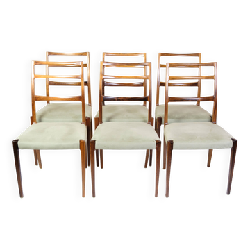 Set Of Six Dining Chairs Made In Rosewood By Sorø Furniture From 1960s