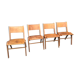 Vintage blond wood chairs 60s