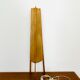 Lampe de sol en sisal et teck par Temde
