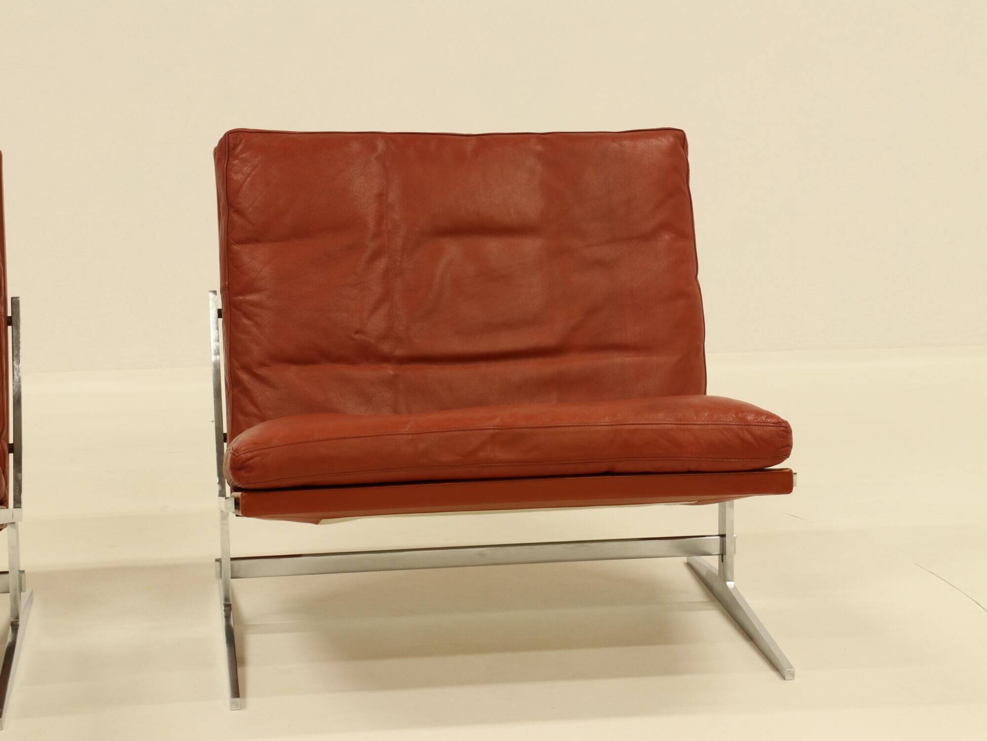2 Easy Chairs Model BO 561 by Preben Fabricius & Jorgen Kastholm for BO-EX 1960s
