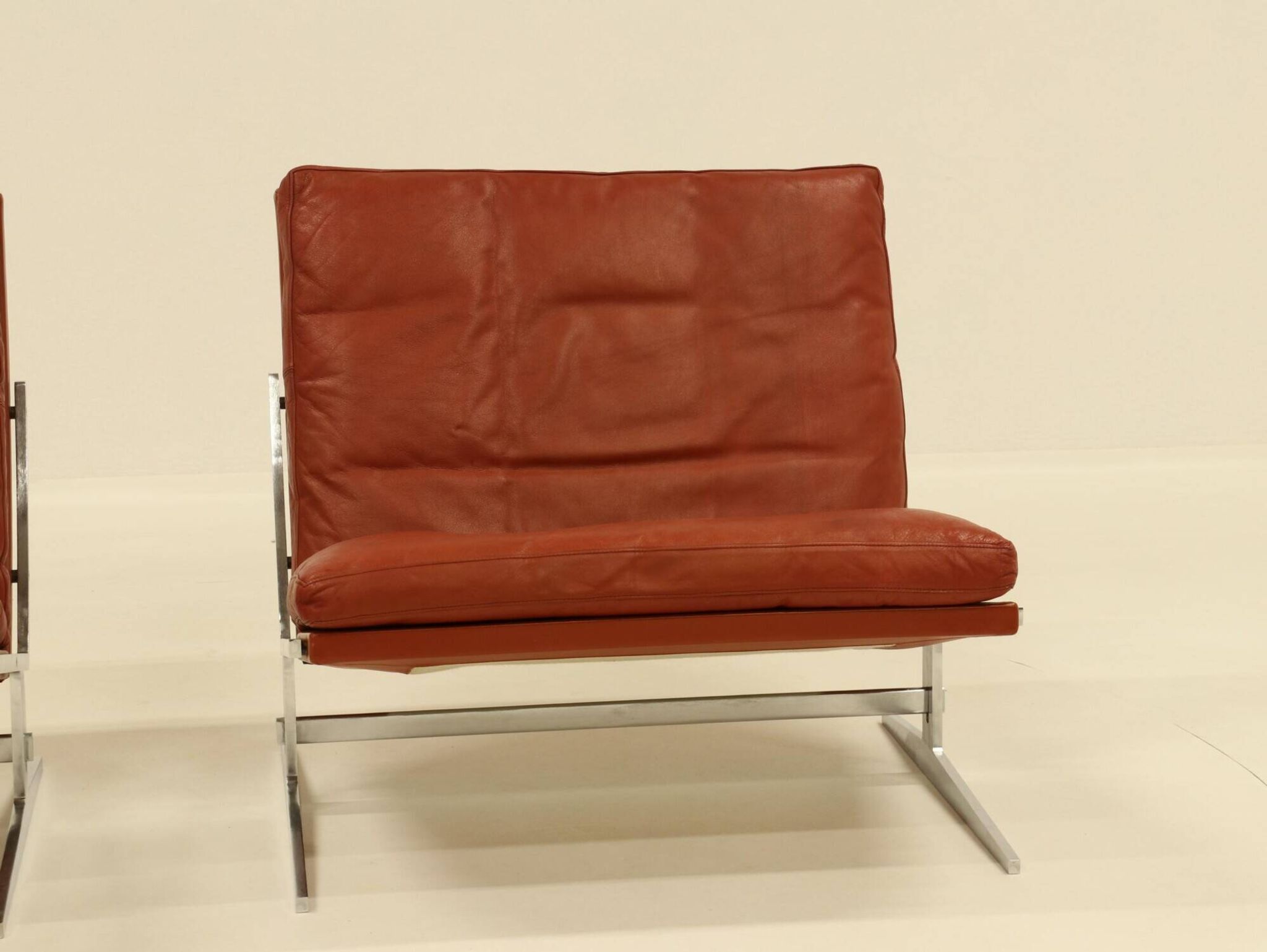 2 Easy Chairs Model BO 561 by Preben Fabricius & Jorgen Kastholm for BO-EX 1960s