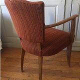 Pair of bridge chairs "mustache"