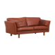 Brown aniline leather sofa, 1970/80s