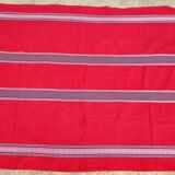Vintage vermilion Basque tablecloth 180X130