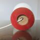Red lacquered wood lamp and light diffuser in perspex 1980