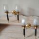 Pair of vintage 50s wall lights, 2 sconces