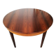Round table, rosewood extendable, butterfly extension