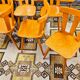 Lot de 12 chaises bistrot vintage