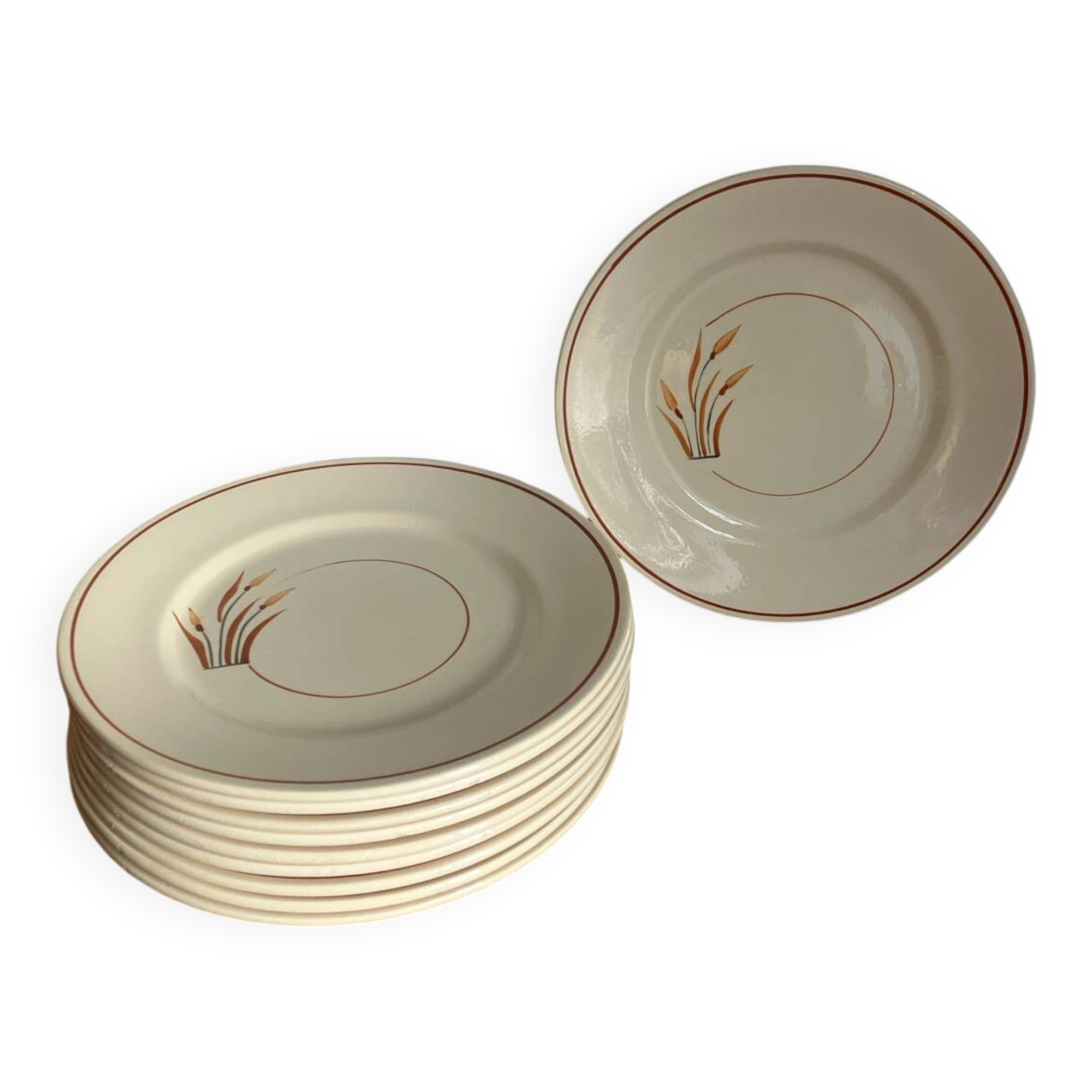 10 assiettes à dessert 