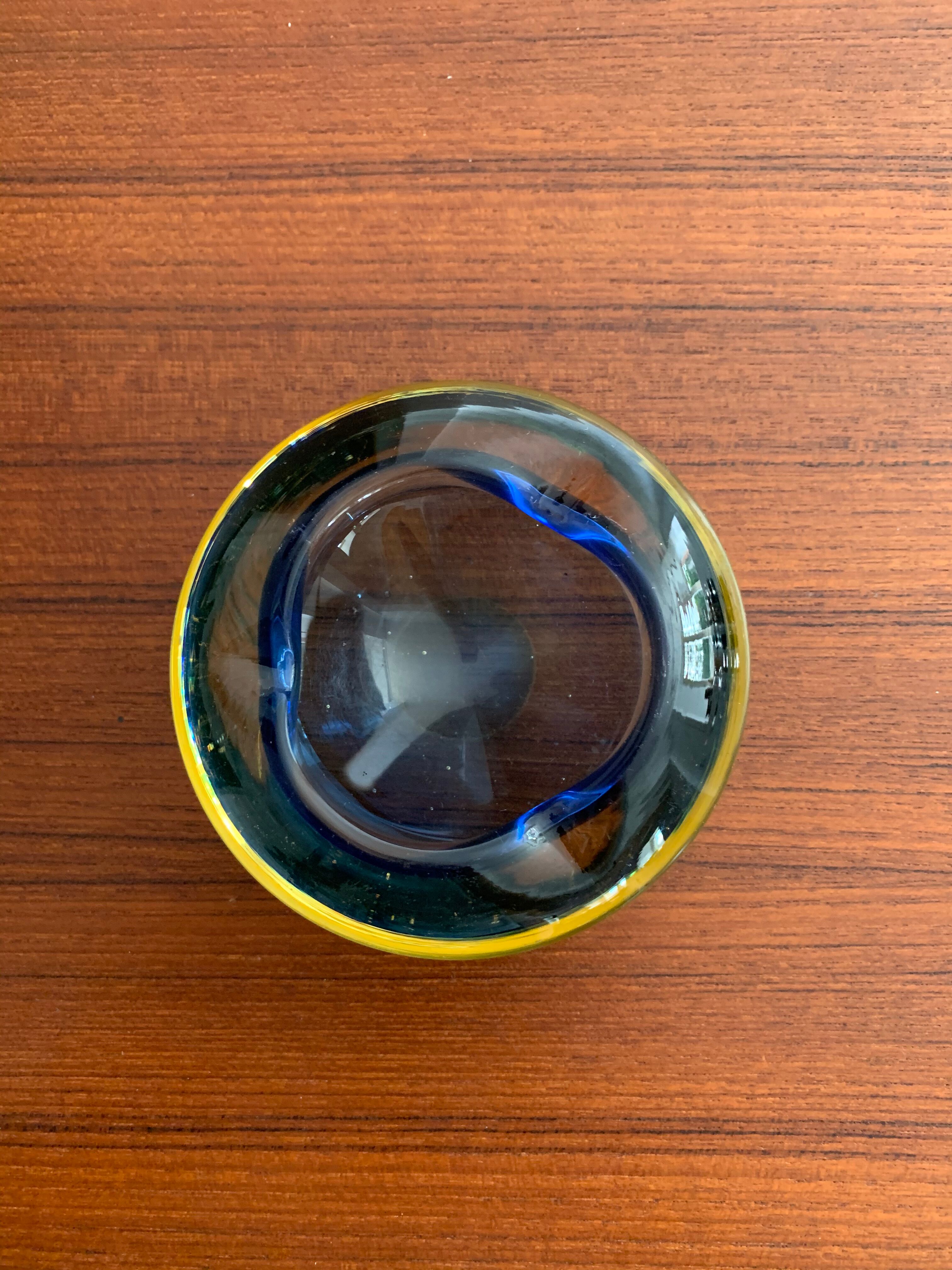 Vintage Murano glass ashtray