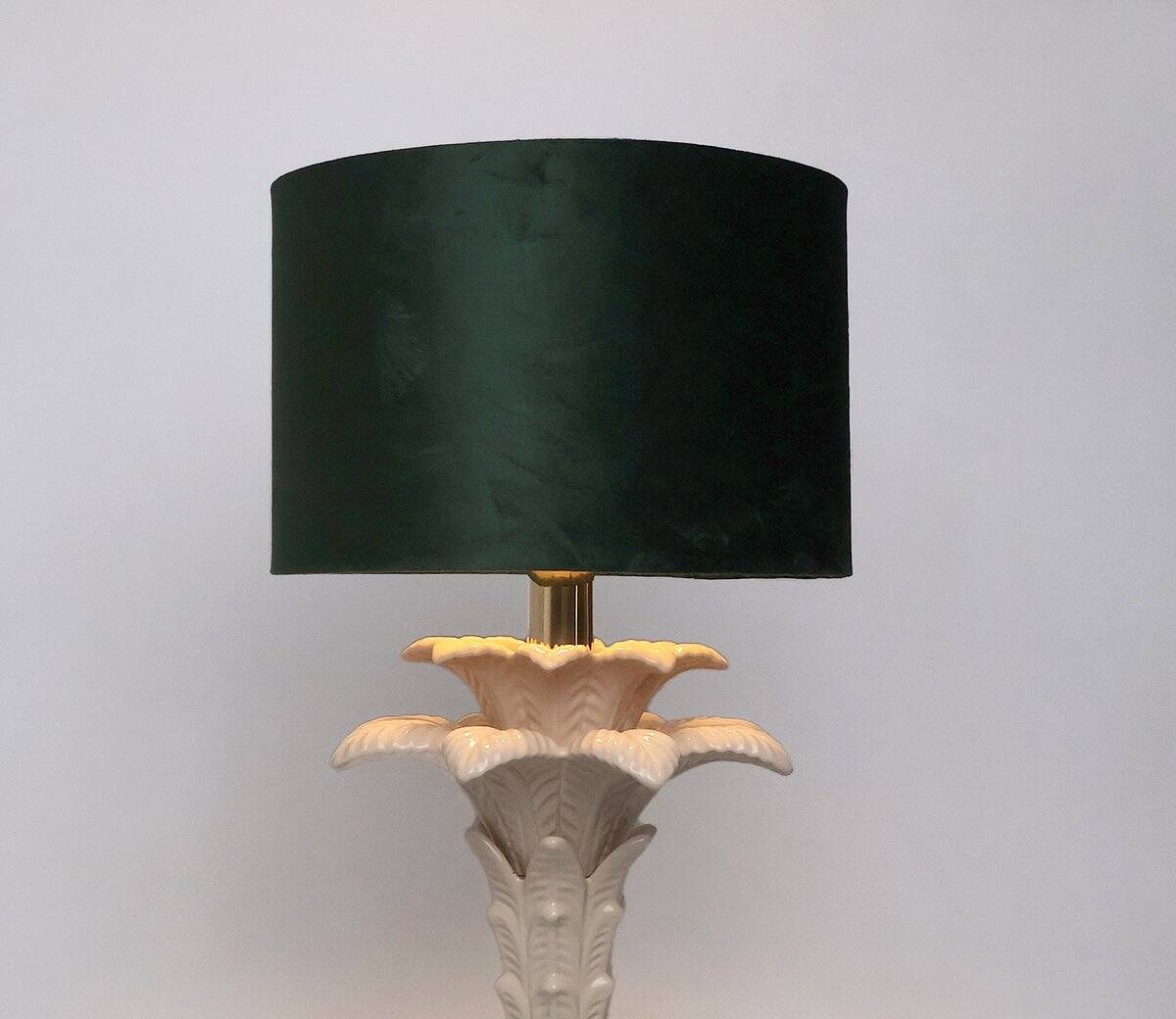 Vintage ceramic palm tree lamp, 1970s