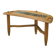 Oak and ceramic coffee table by Guillerme and Chambron for Votre Maison 1950s
