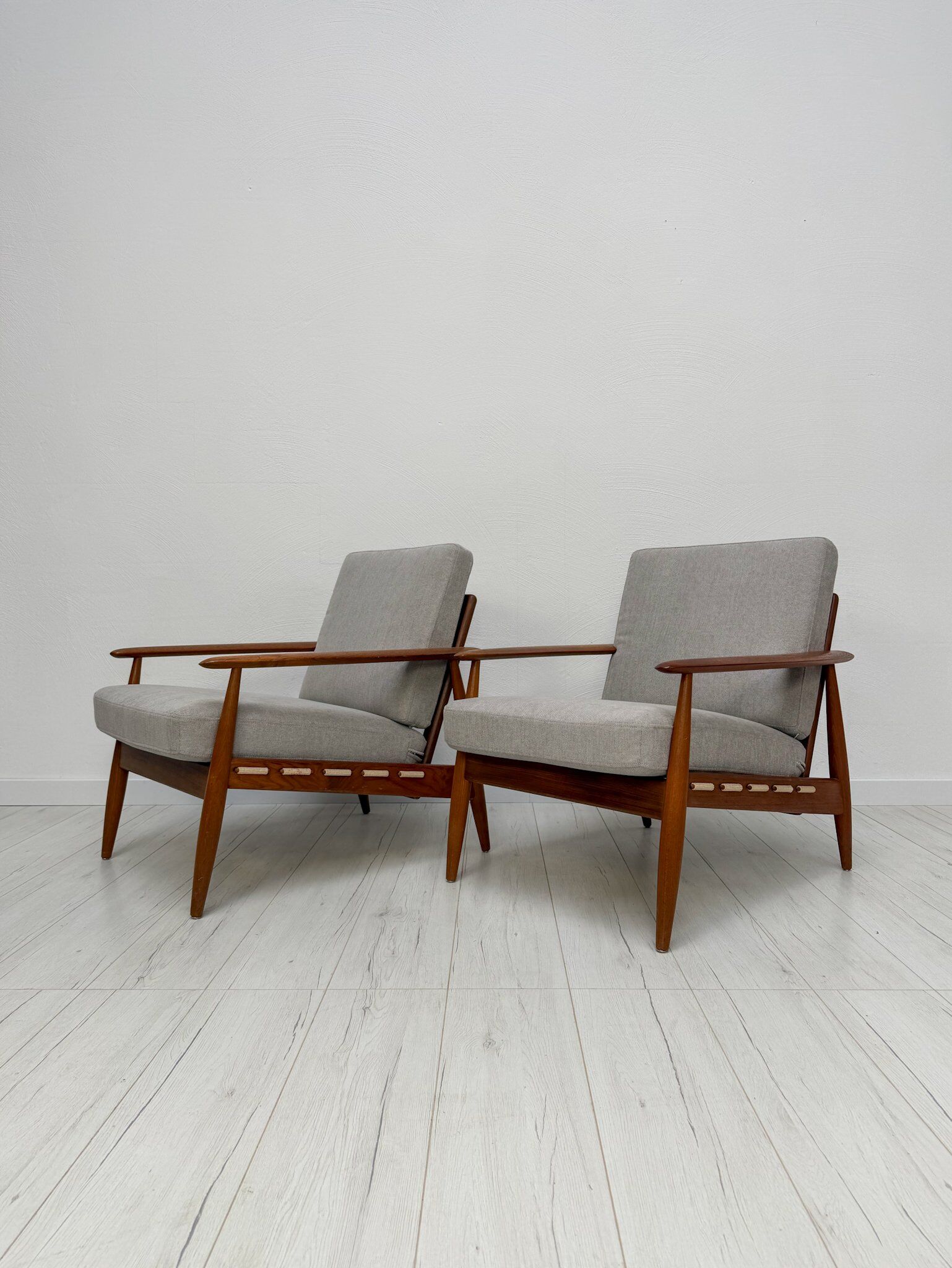1960s vintage Danish mid-century teak armchair
