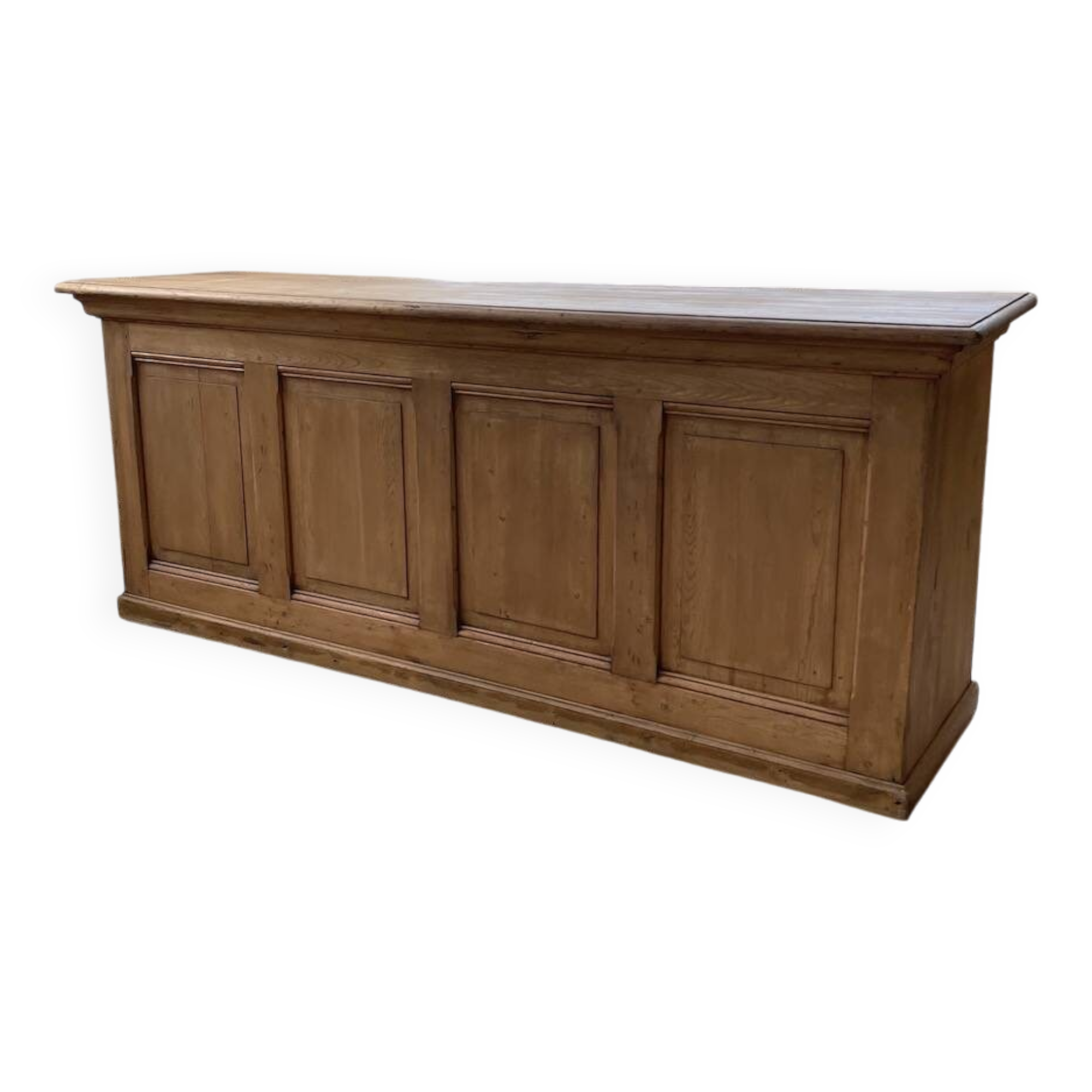 2m pine counter or central island with storage