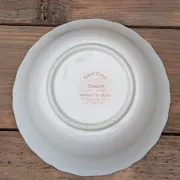 English plate and salad bowl duo