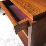 Pair of art deco nightstands, art deco wooden bedside tables, can end