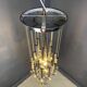 Lustre cascade chromé vintage, années 1970