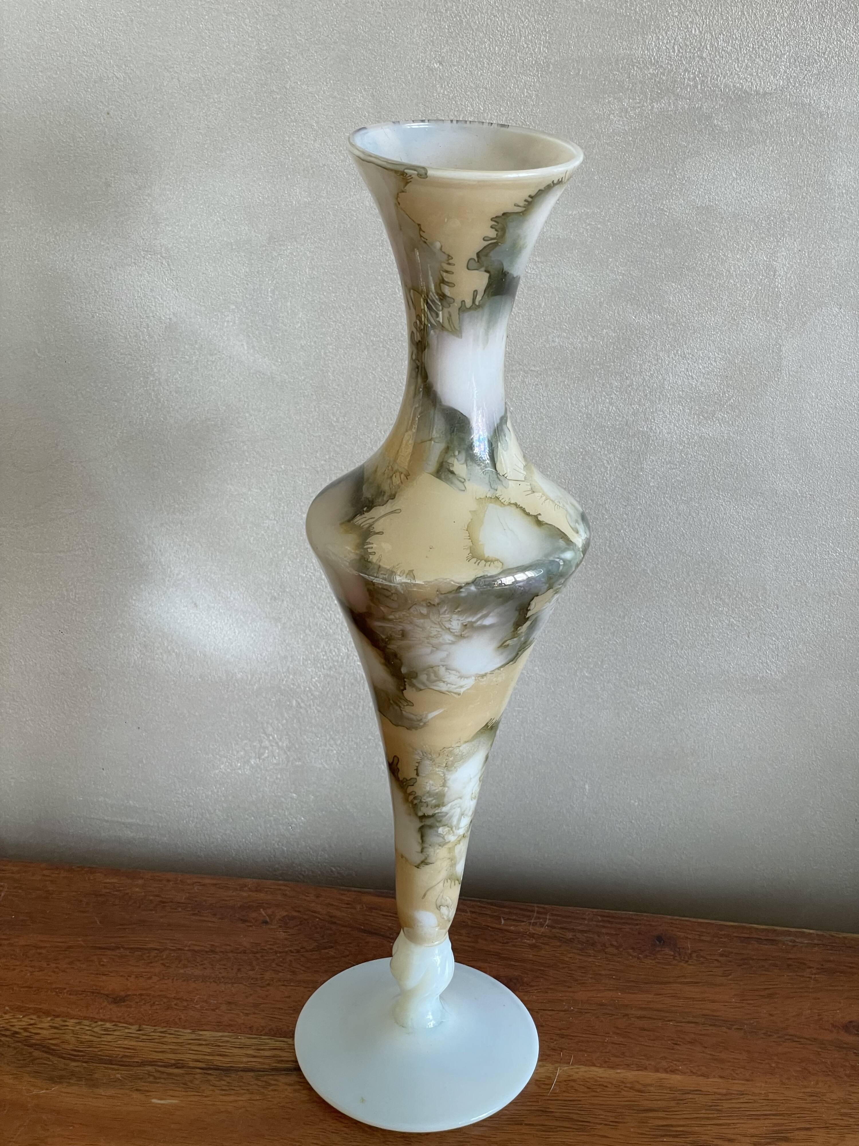 Large opaline marble effect soliflore