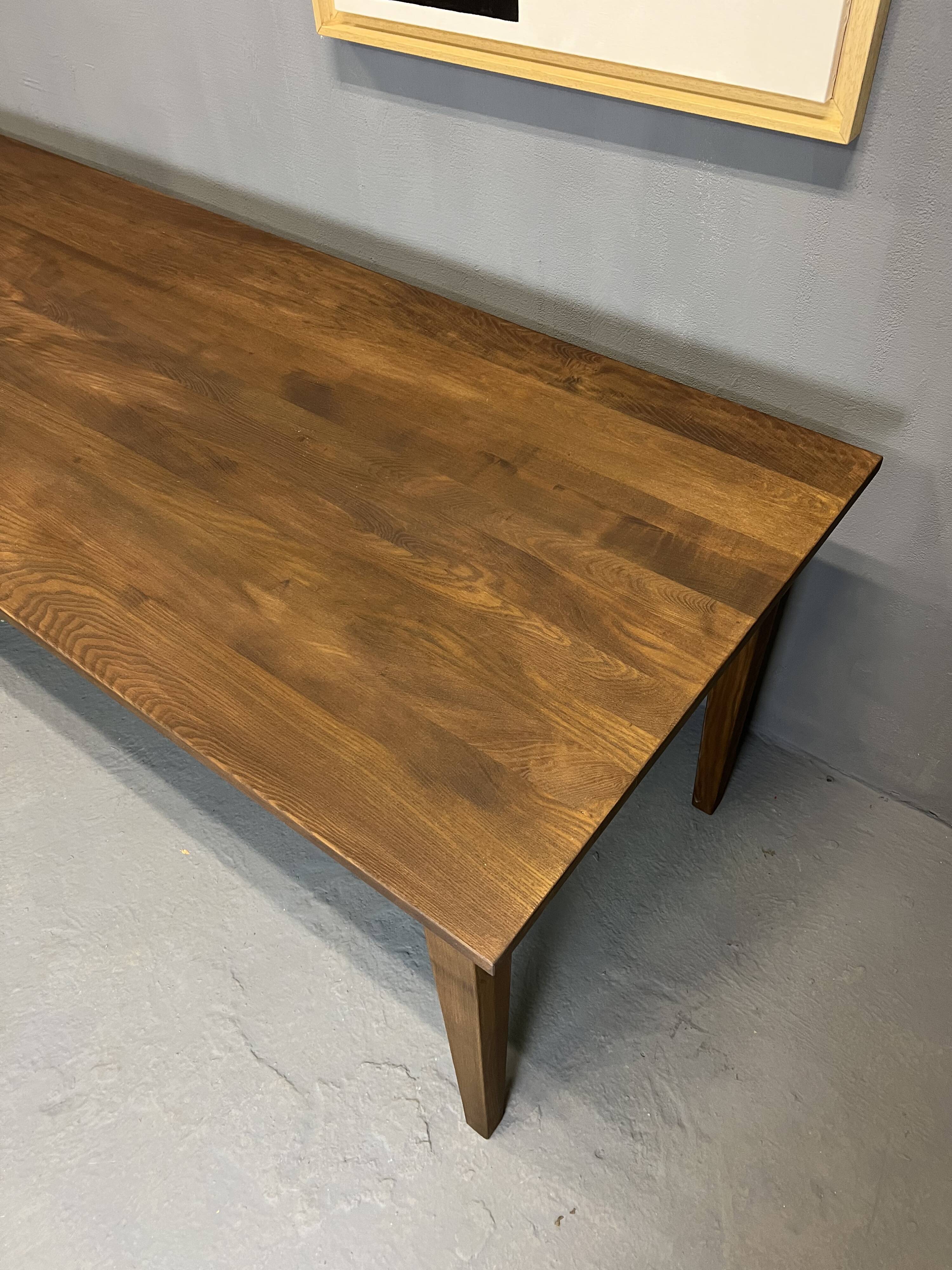 Farmhouse table "Dark Brown", spindle legs XXL 300 X 90 cm