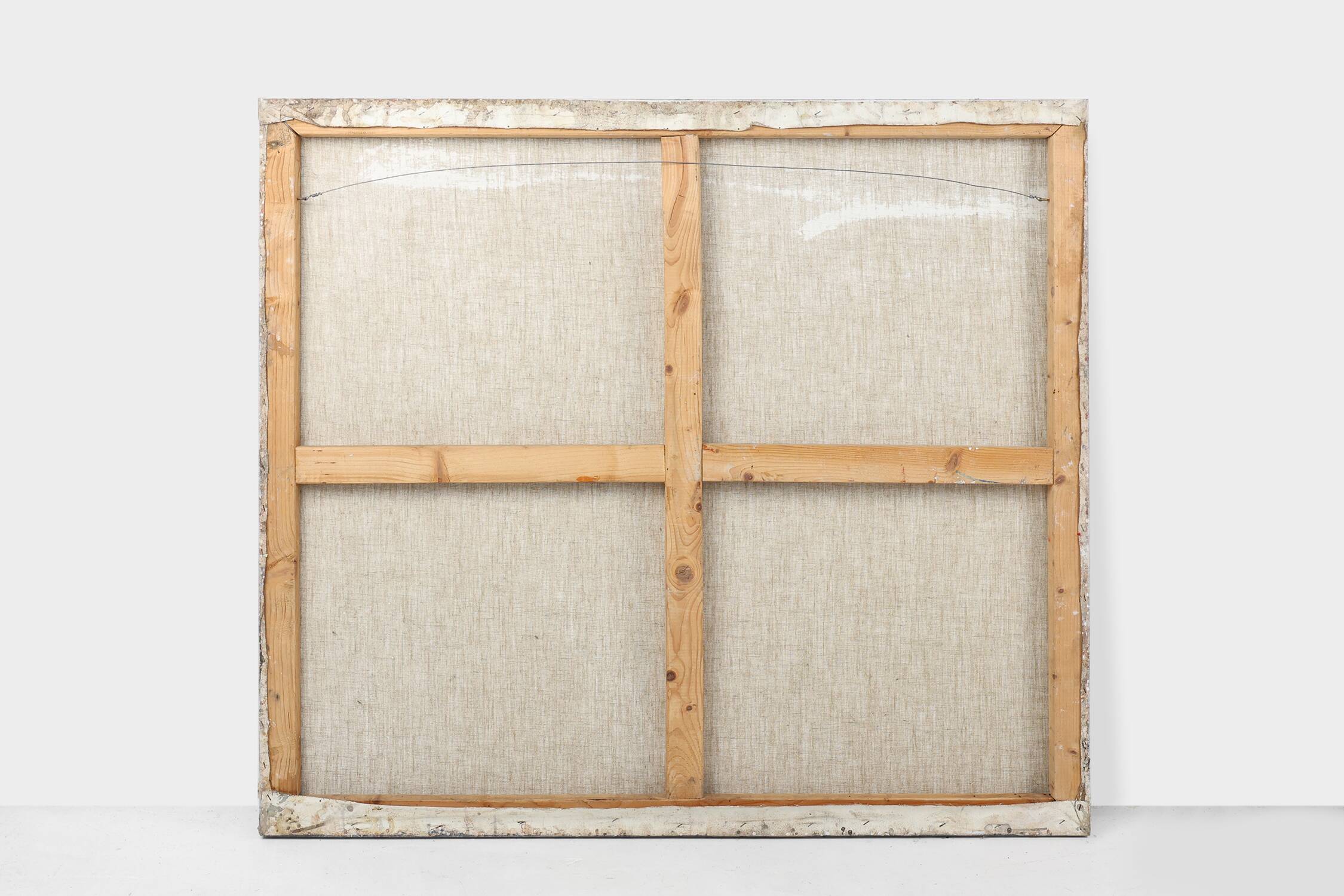 Set of 2 abstract paintings titled “Fyrhat” by the Belgian Artist Nico de G