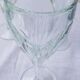 6 verres à pied en verre épais biseauté