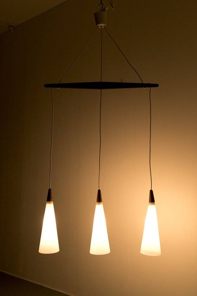 Danish Teak Hanging Light