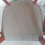 pair of green bridge armchairs