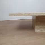 Travertine coffee table