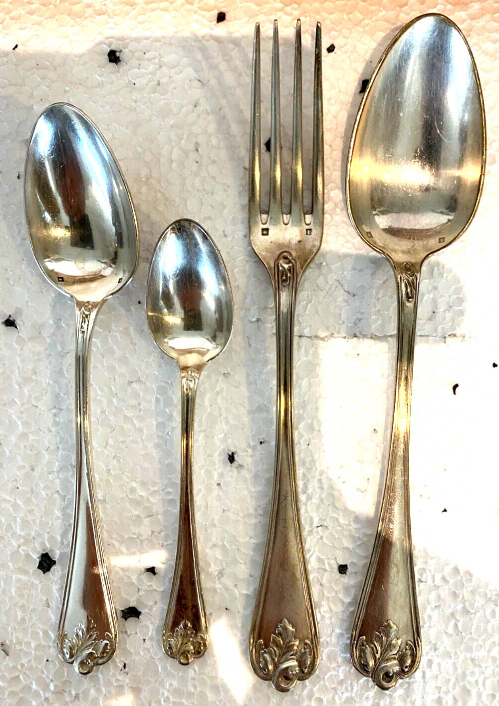 Louis XV style housewife in silver metal 20th century