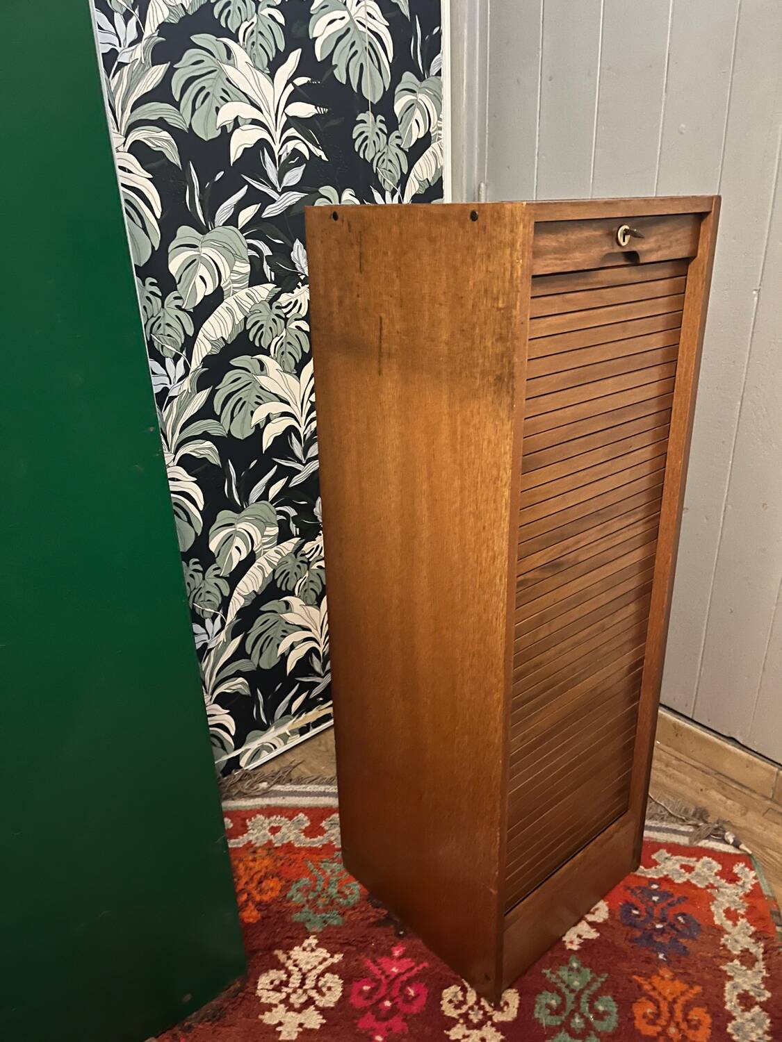Vintage “notary” curtain cabinet