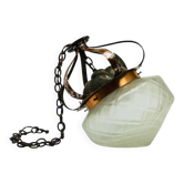 20th century glass pendant lamp, Austro-Hungary, 1890s