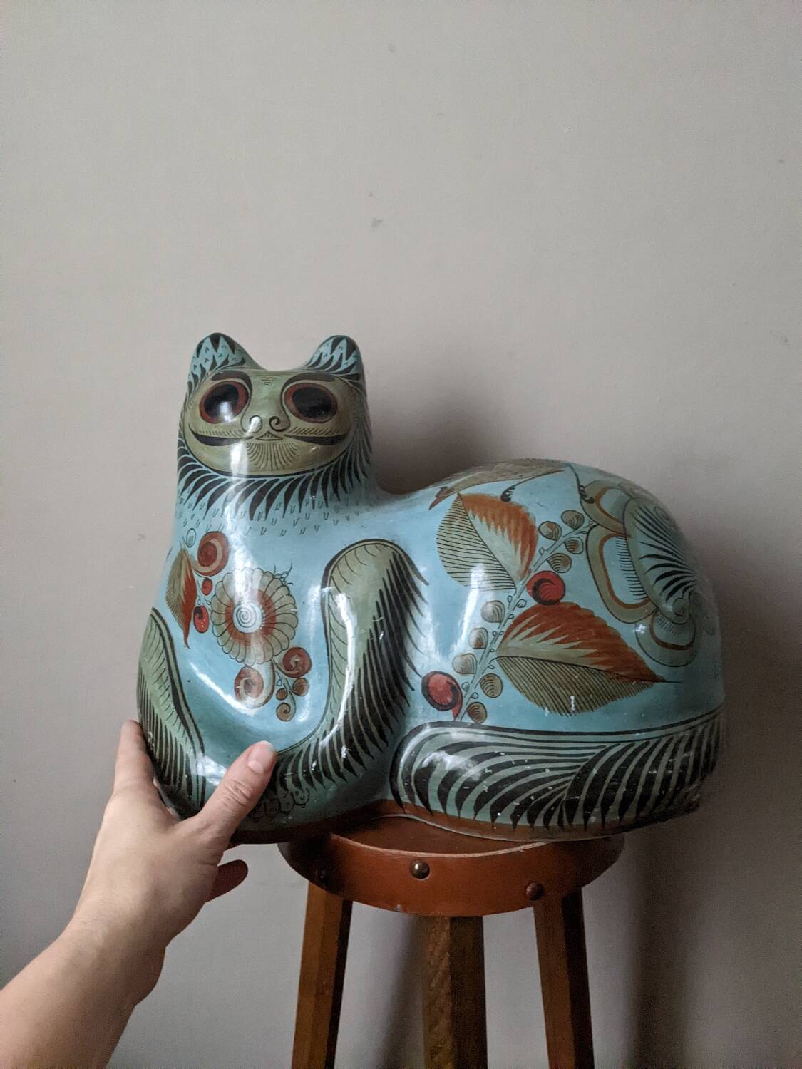 Handcrafted ceramic chat Mexico