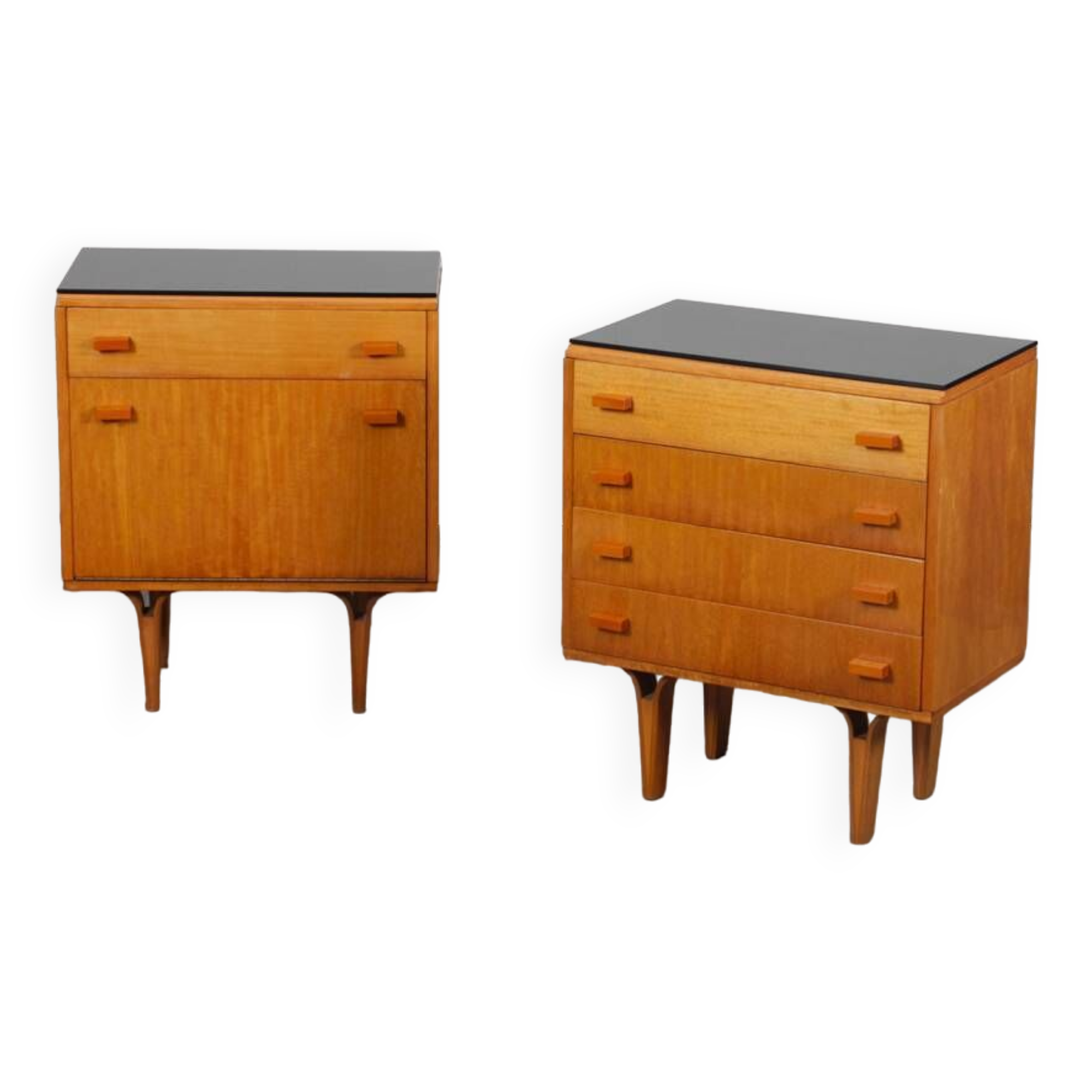 Pair of nightstands produced by Novy Domov, 1970
