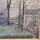 Oil on the link “Vista urbana en invierno”, Firmado “Henry Savoye”, pps. s. XX - France