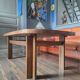 Vintage coffee table Trioh Møbelfabrik Denmark, ceramic by Ox-Art