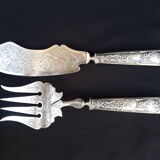 Service a fish, silver channel, 19th century