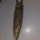 Double bronze wall light with glass tulips Art Deco