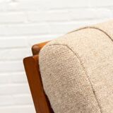 GE-375 Armchair & Hocker by Hans Wegner for Getama