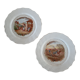 2 assiettes Les mois de l'année Octobre Novembre Saint Amand
