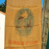 Burlap bag: "The potash of Alsace"