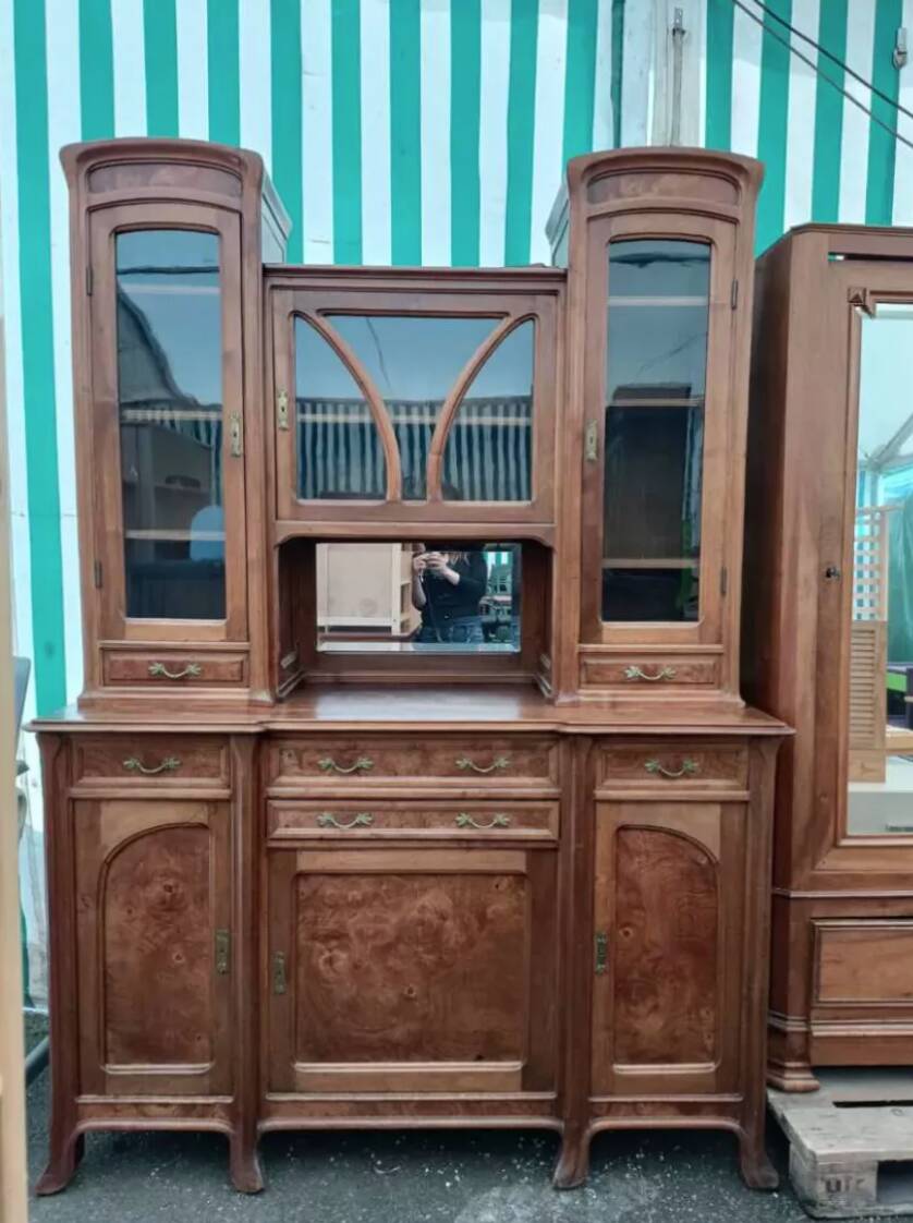 Art Nouveau two-part buffet