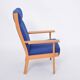 Reupholstered Danish Mid-Century Modern GE 181 a Chair by Hans Wegner for GETAMA