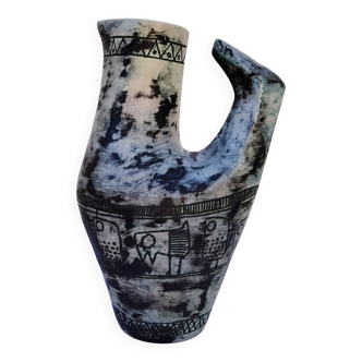 Large zoomorphic vase, ceramic by Jacques Blin